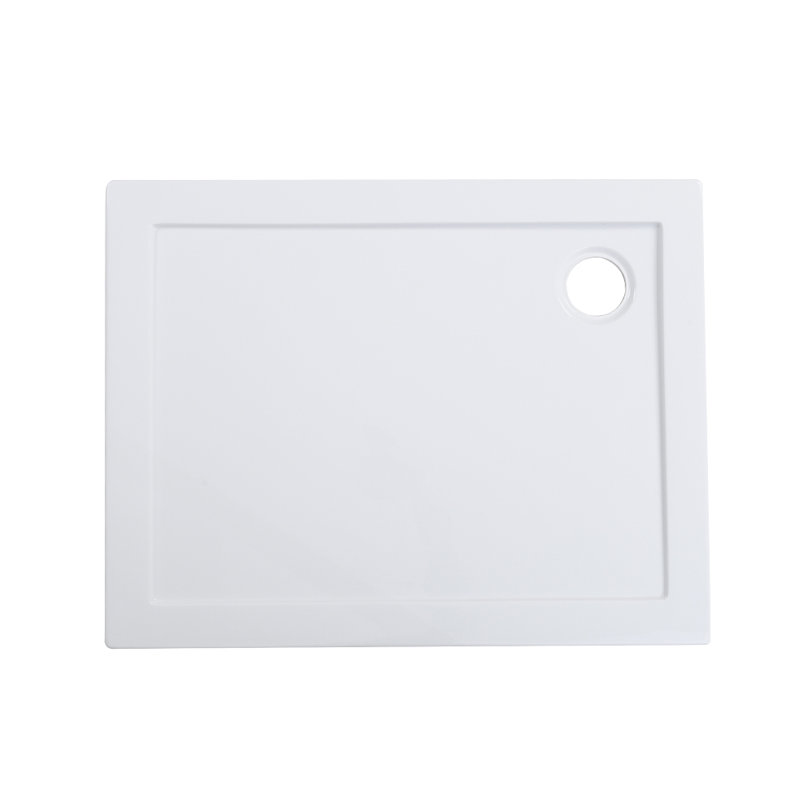 Living and Home 1000 x 800 mm Plastic Shower Tray White Wayfair.co.uk
